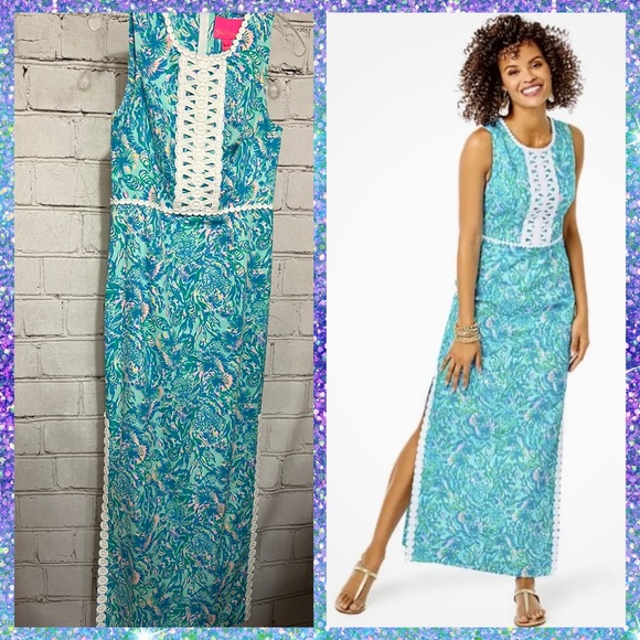 Lilly Pulitzer Dresses & Skirts - Lilly Pulitzer Ashler Shift Maxi Size 0